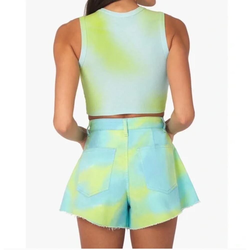 WeWoreWhat - Flare Bell Shorts - Tie Dye - Size 24 - Picture 4 of 6